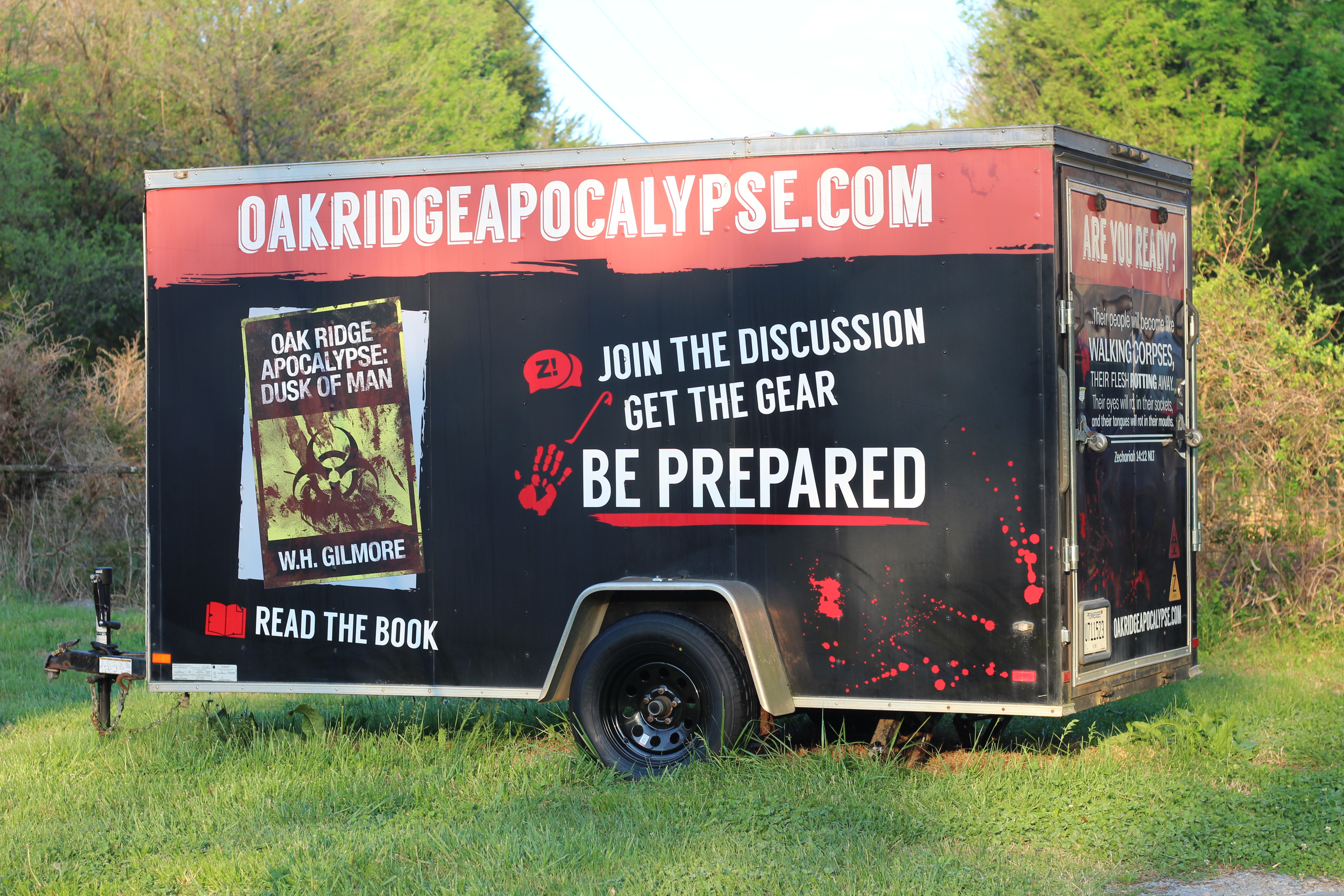 6x12 SA001 — exterior side profile of enclosed cargo trailer